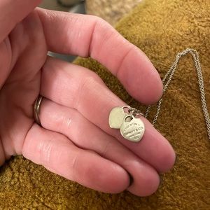 Tiffany & Co Double Heart Tag Pendant